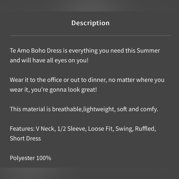 Boho dress NWT - Picture 5 of 8